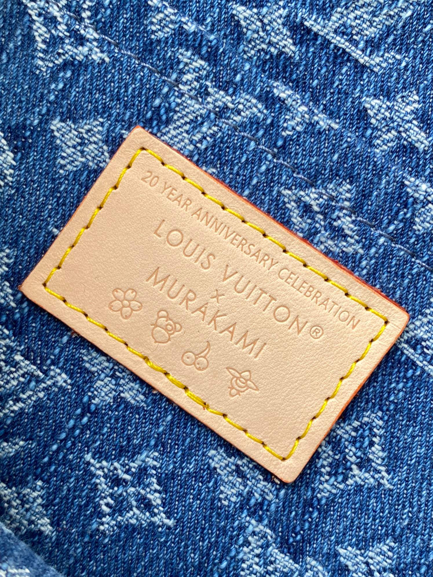 Louis Vuitton Sunset Monogram Denim Cherry Embroidery Crossbody Bag - Image 9