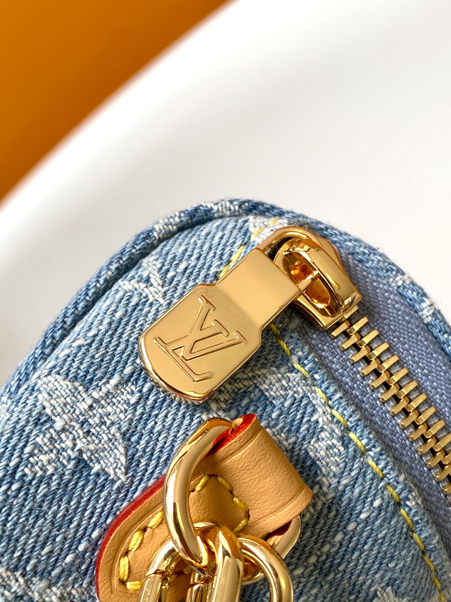 Louis Vuitton Mini Bumbag in Washed Denim - Image 9