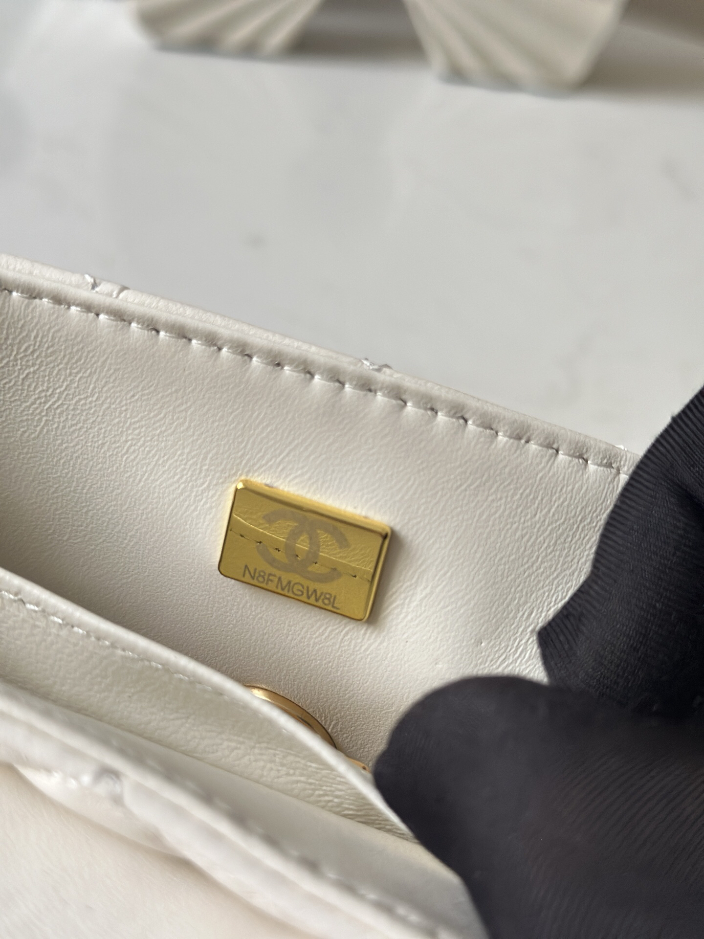 Kelly-Style Handbag in Black with Gold Hardware - Image 9