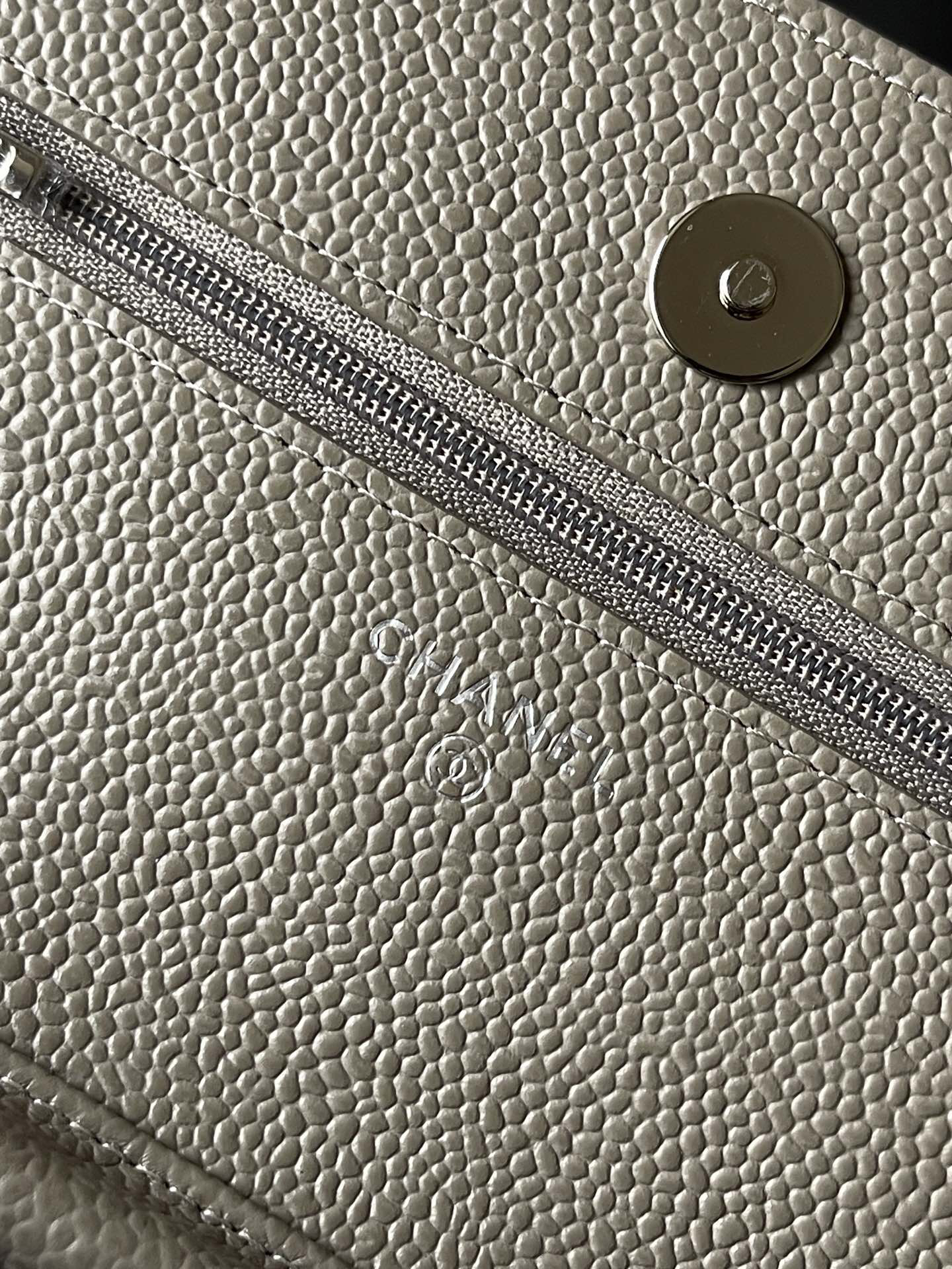 Chanel CF WOC Black Caviar Leather Chain Bag - Image 9