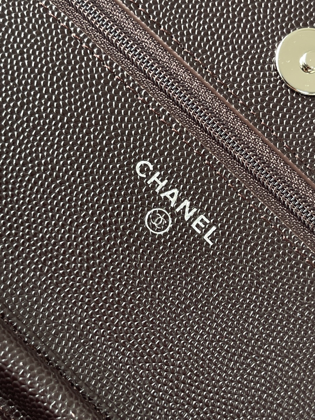Chanel CF WOC Black Caviar Leather Chain Bag - Image 9