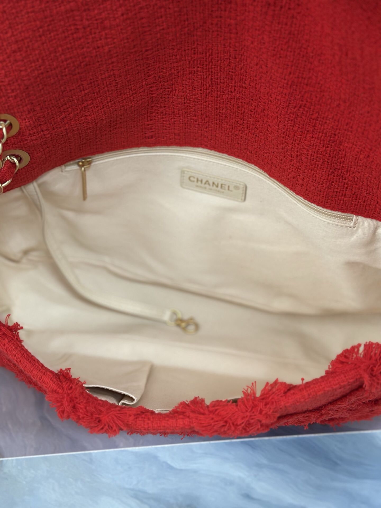 Vintage Straw Fringe Bag - Image 9