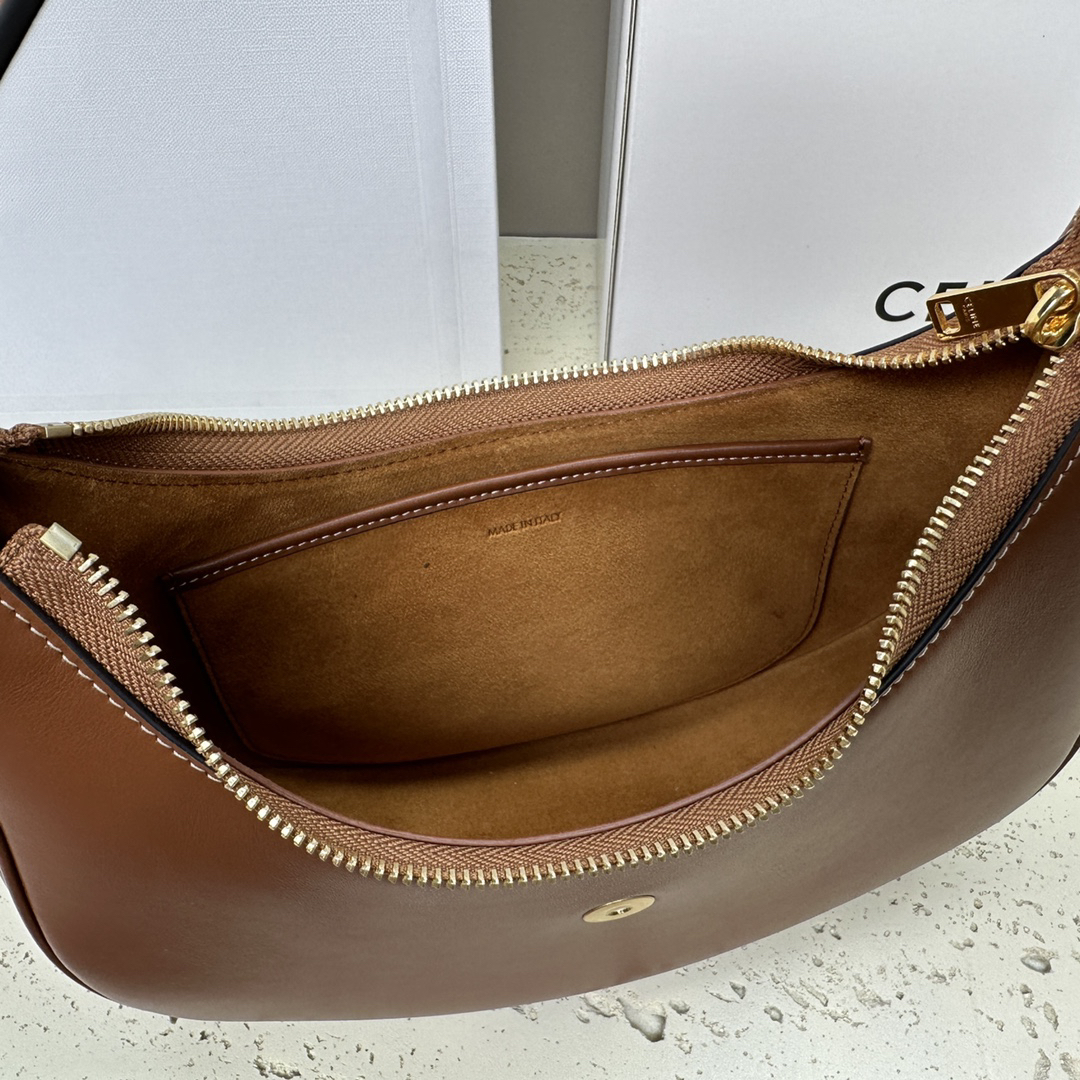 TRIOME AVA Logo-Print Calf Leather Shoulder Bag - Image 9