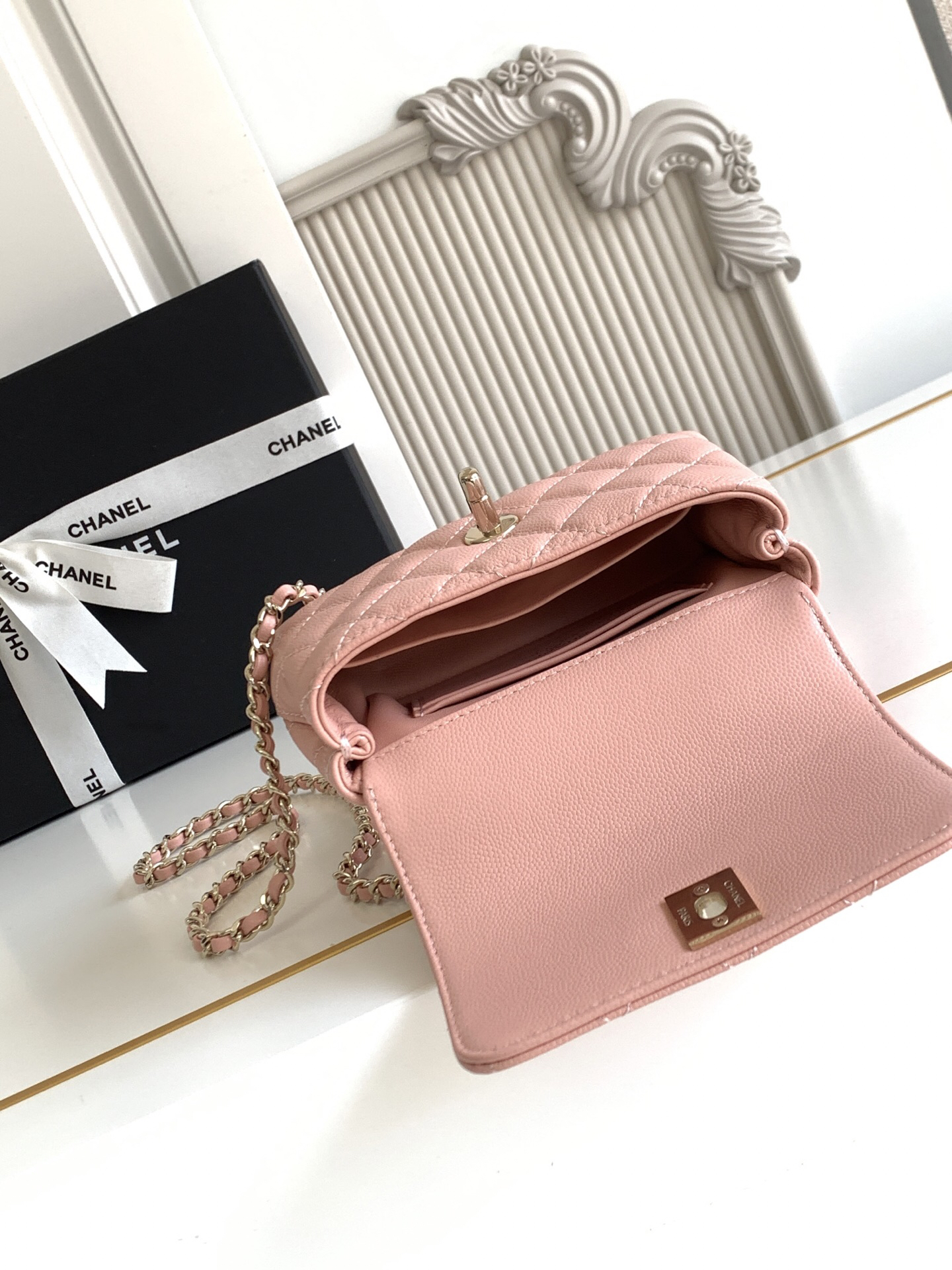 Chanel Coco Handle Classic Top-Handle Handbag - Image 9