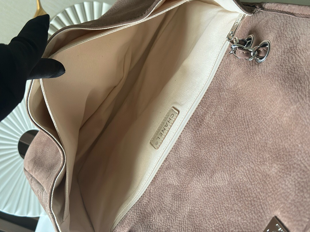 Brown Double-Pocket Zip Tote Bag - Image 9