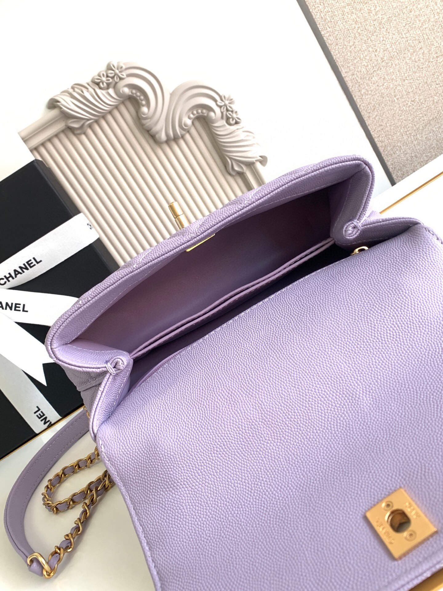 Chanel Coco Handle Flap Top Handle Handbag - Image 9