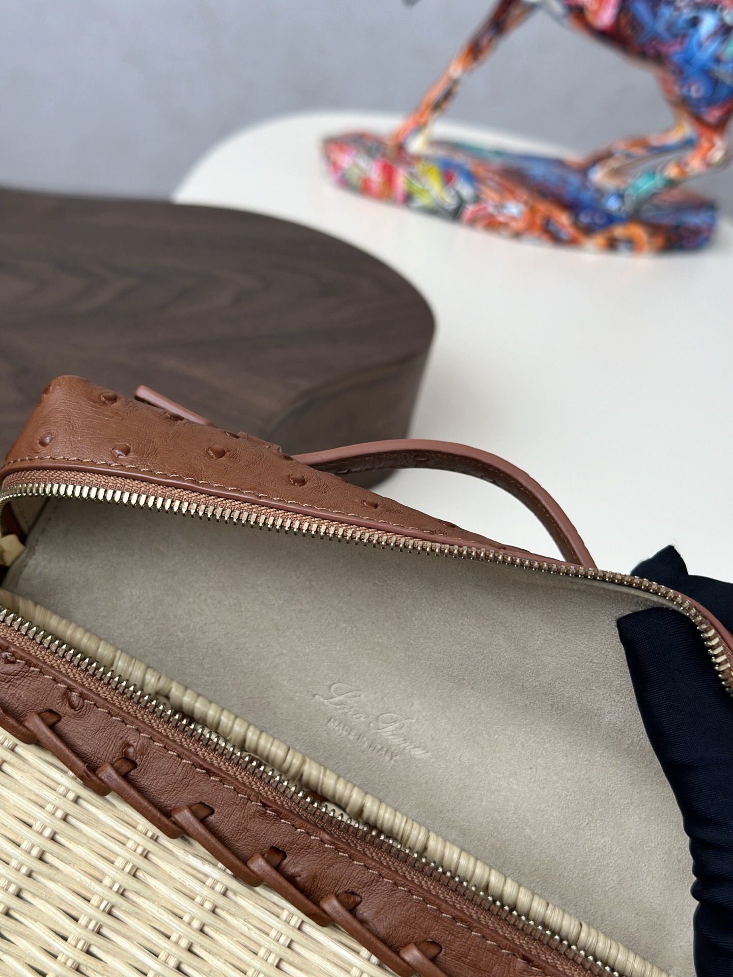 ExtraPocket Woven Bamboo Handbag - Image 9