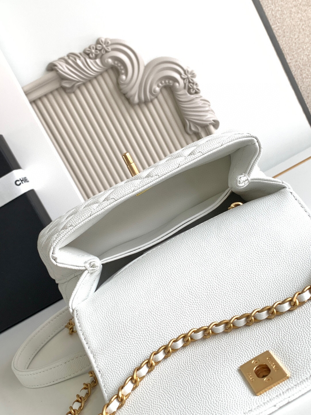 Chanel Coco Handle Mini Top-Handle Bag AS2215 - Image 9