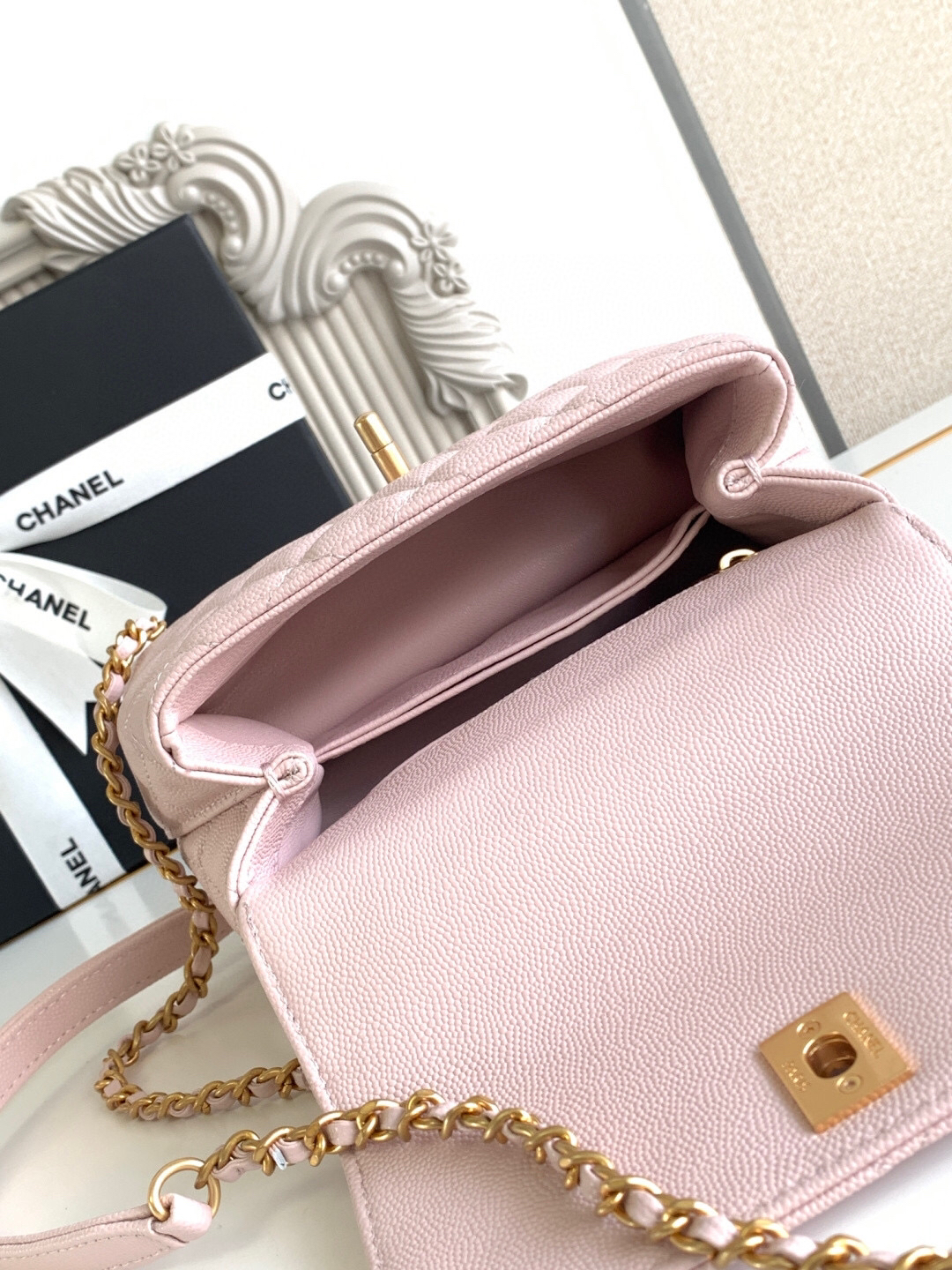 Chanel Coco Handle Mini Top-Handle Bag AS2215 - Image 9