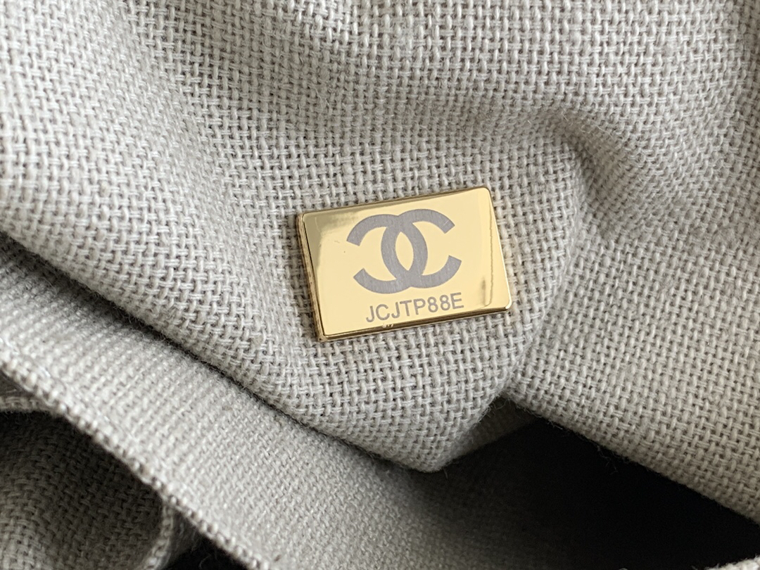 Chanel Canvas Travel Shopping Tote Bag - Image 9