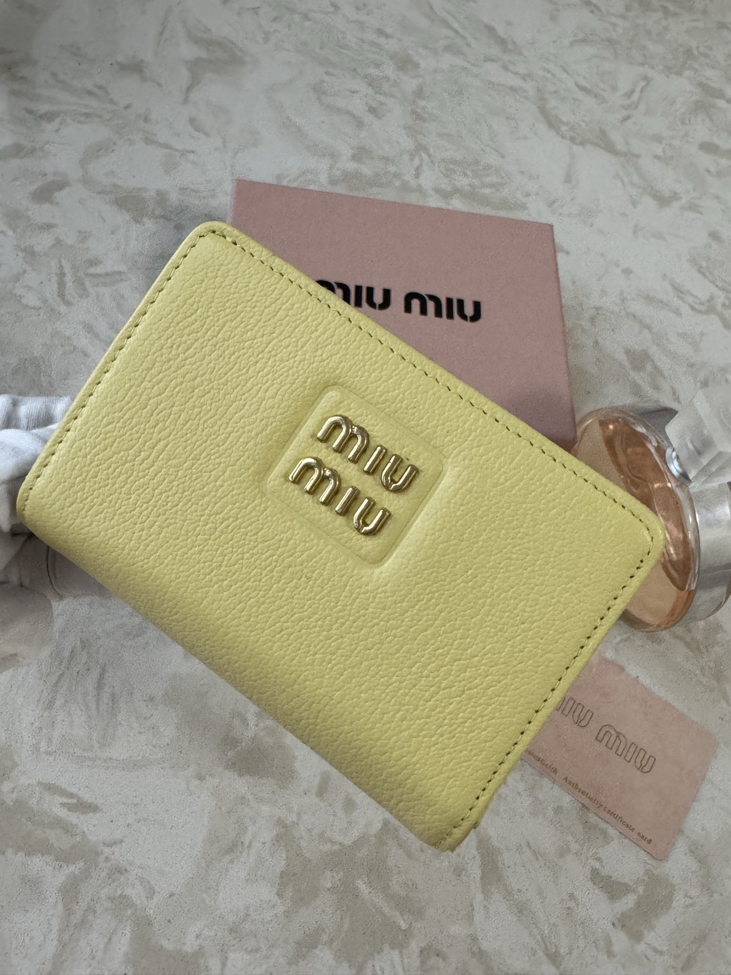 Miu Miu Leather Wallet with Multiple Card Slots - Image 9