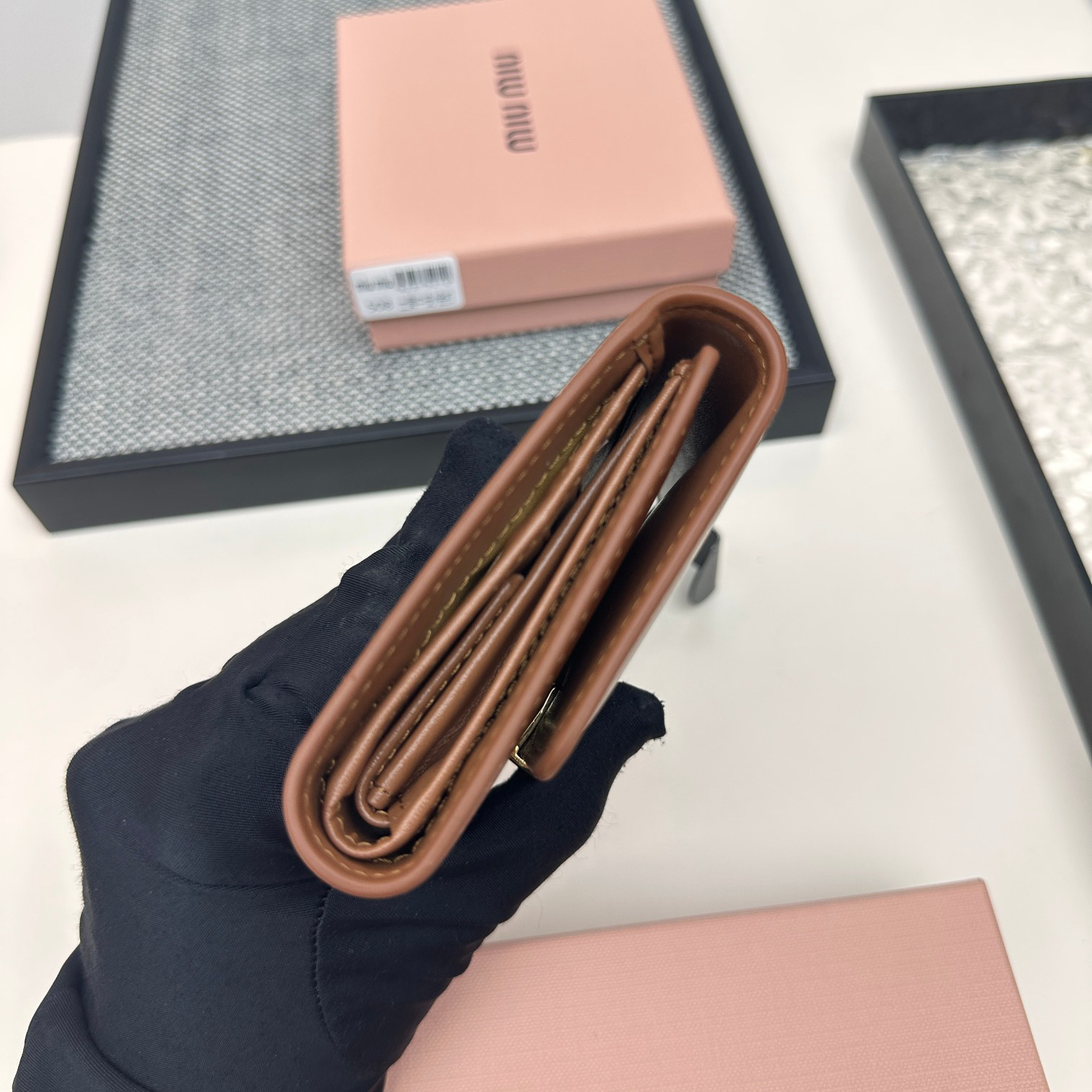 Miu Miu Leather Coin Purse and Card Holder - Image 9