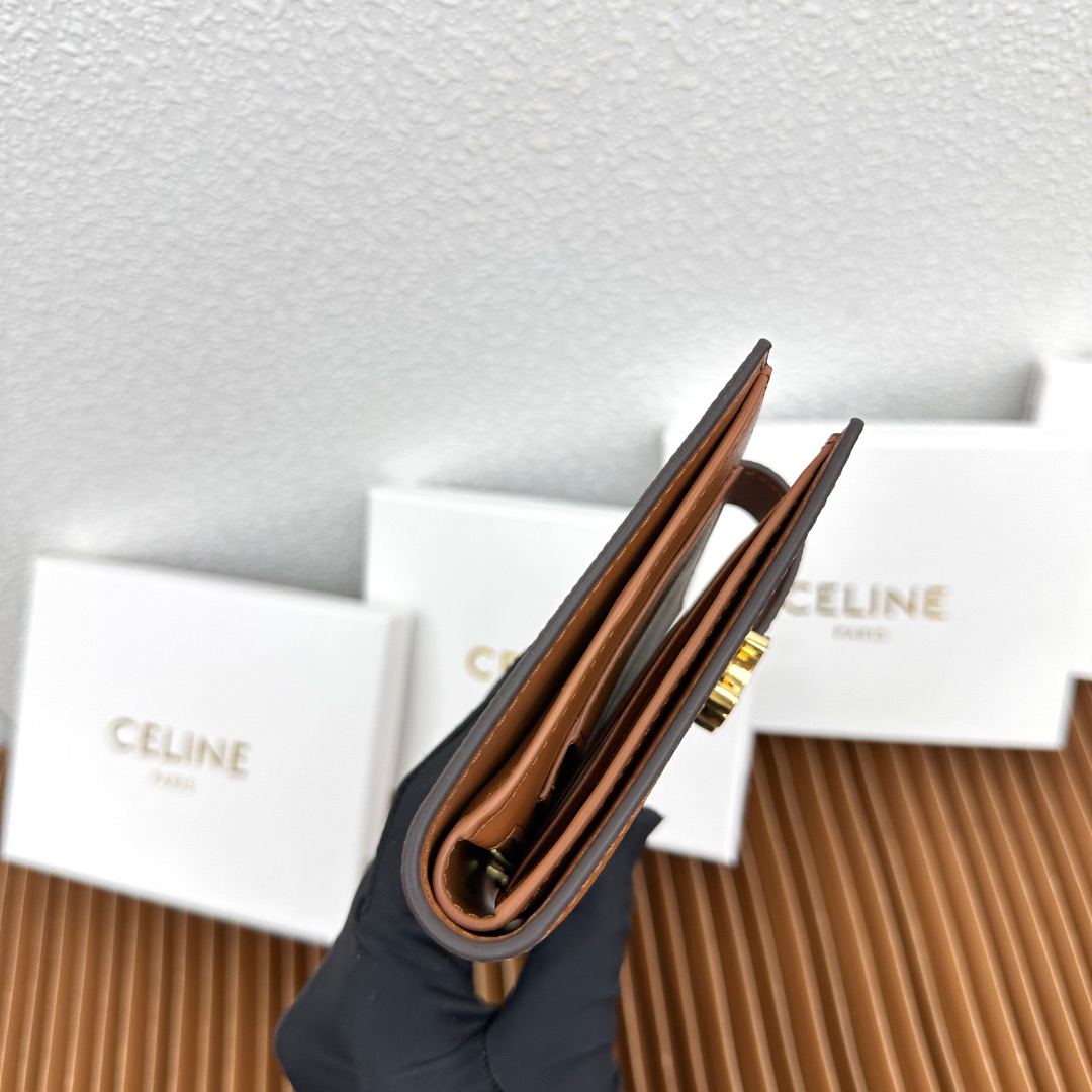 CELINE VICTOIRE Medium Cowhide Leather Wallet - Image 9