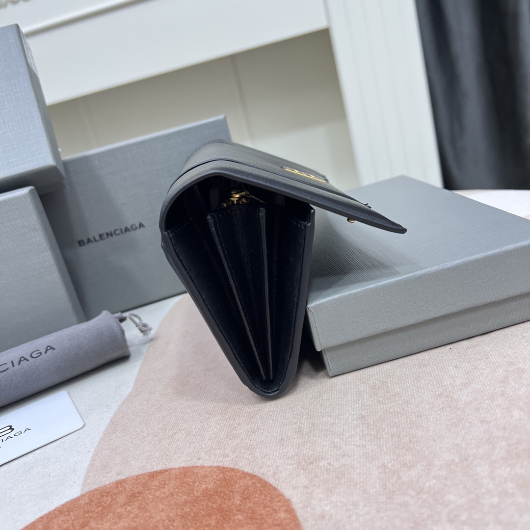 Balenciaga Large Black Long Wallet - Image 9