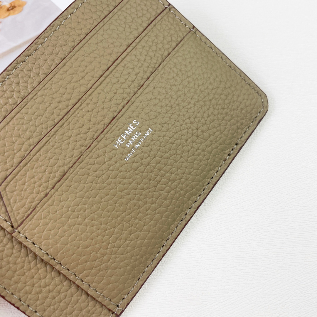 Hermes City 8CC Card Holder in Togo Calf Leather - Image 9
