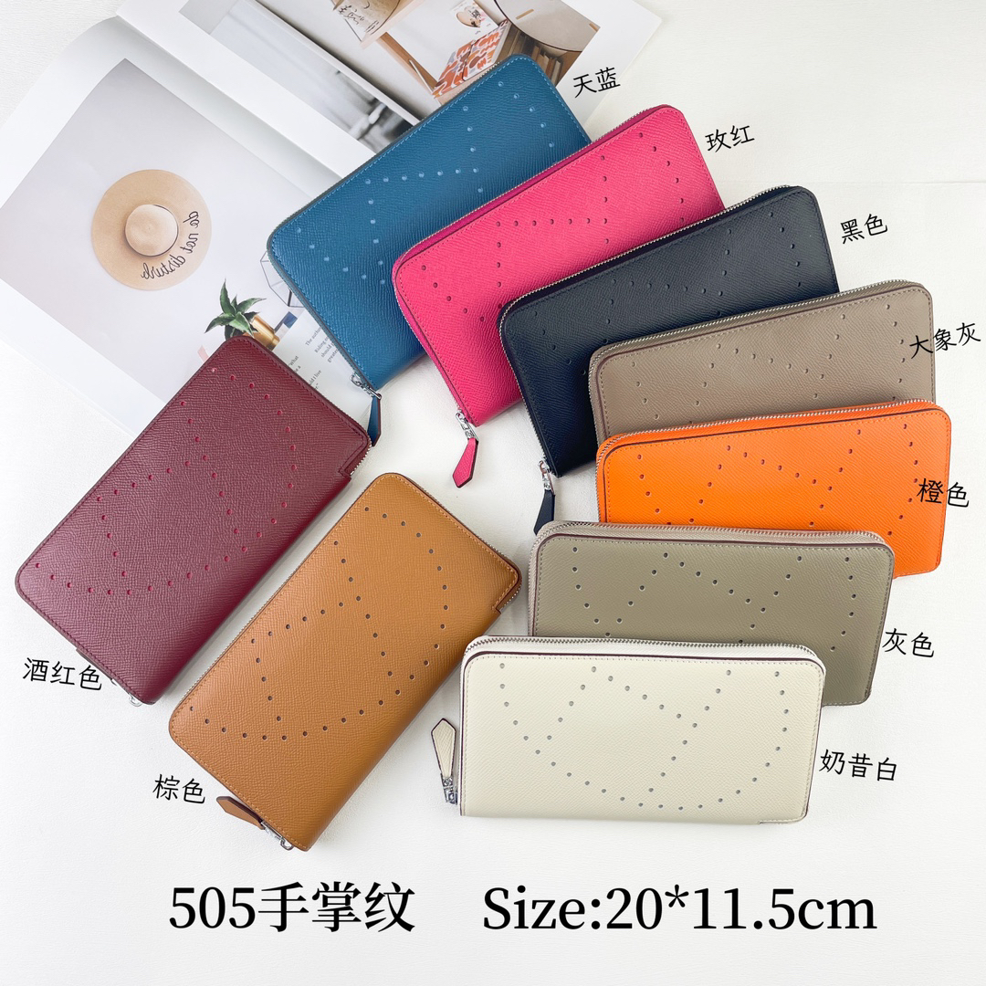 Hermes Silkin Classic Zipper Wallet - Image 9