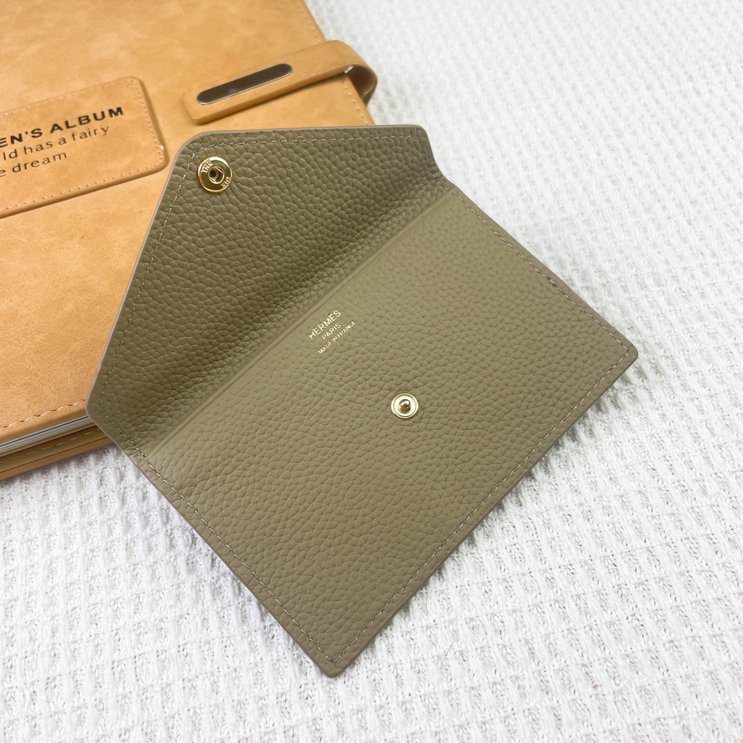 Hermes Barenia Faubourg Calfskin Card Holder - Image 9