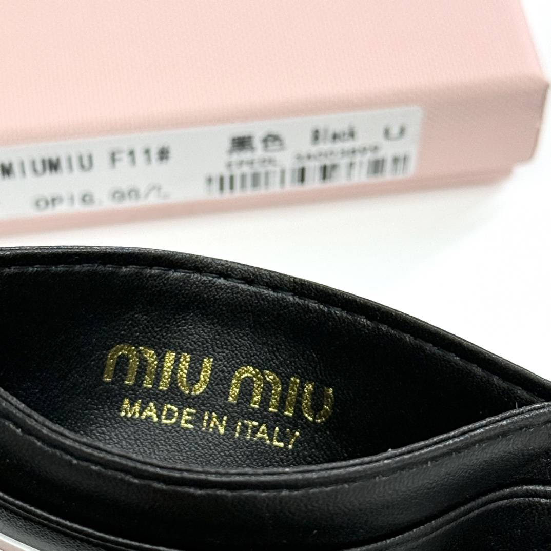 Miu Miu Lambskin Embossed Wallet - Image 9