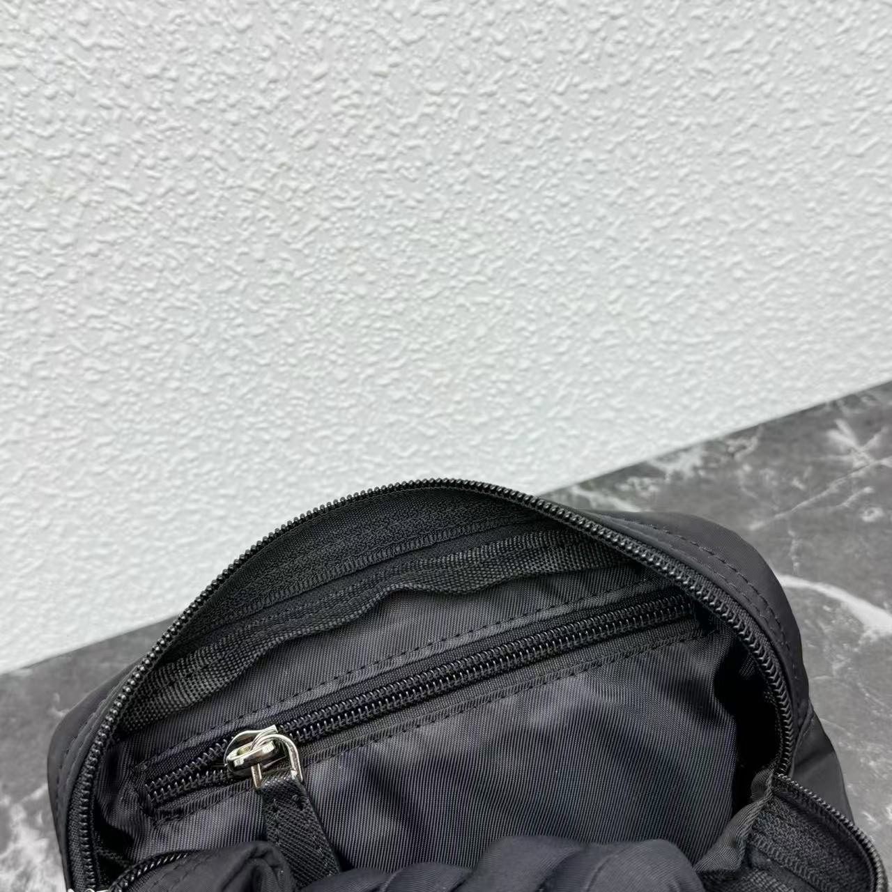 Prada Recycled Nylon Zip Clutch - Image 9