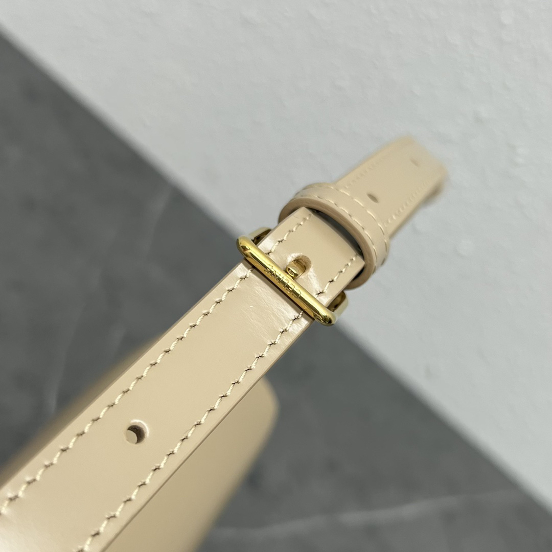CE Saddle Crossbody Bag in Milk Tea - Image 9