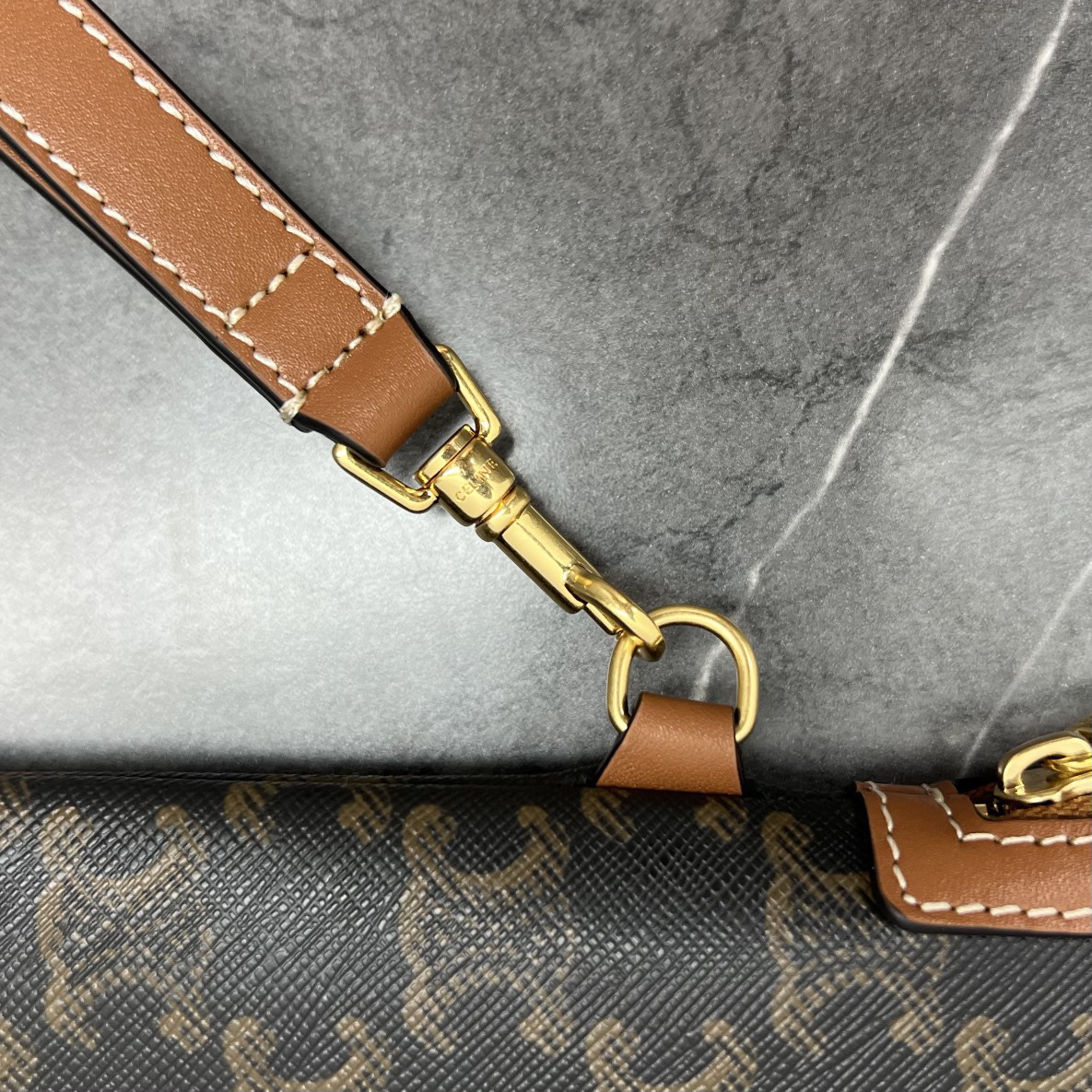Celine Handbag with Wrist Strap - Image 9