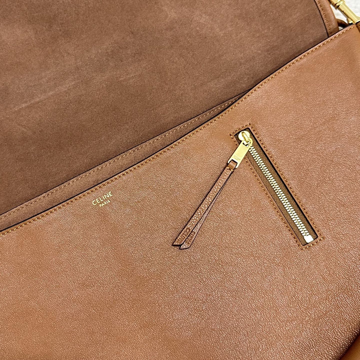 CELINE Half Moon Soft Triomphe Shoulder Bag - Image 9