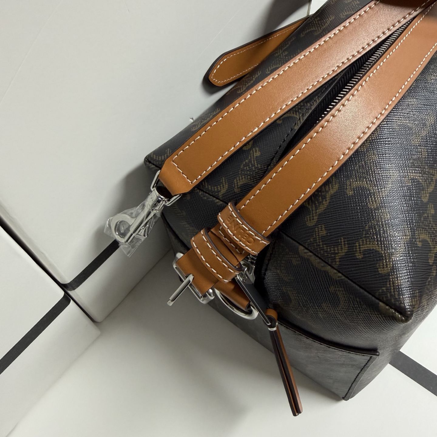 CELINE Take Away Vintage Monogram Crossbody Bag - Image 9
