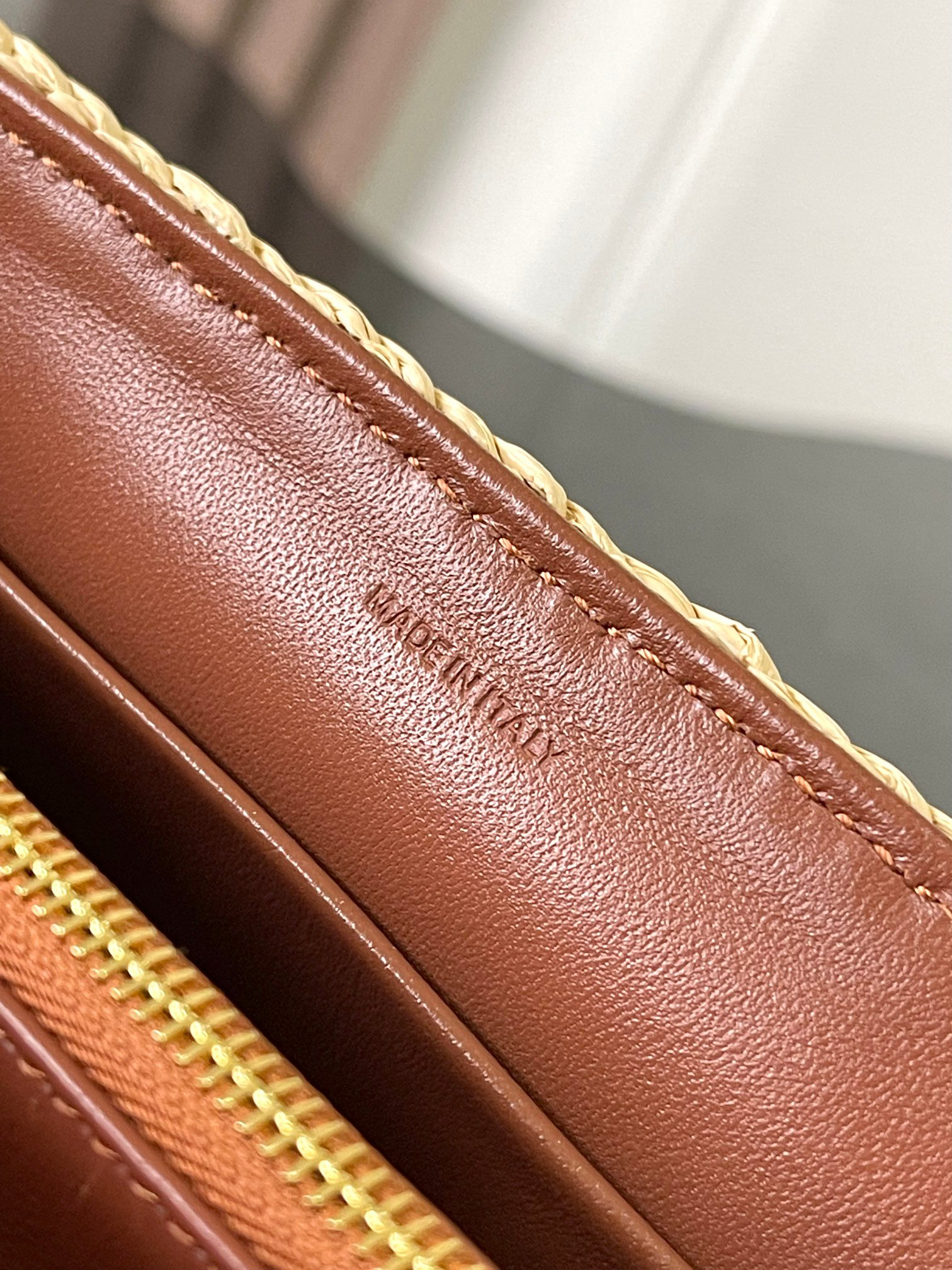 Celine Teen Nino Woven Crossbody Bag - Image 9