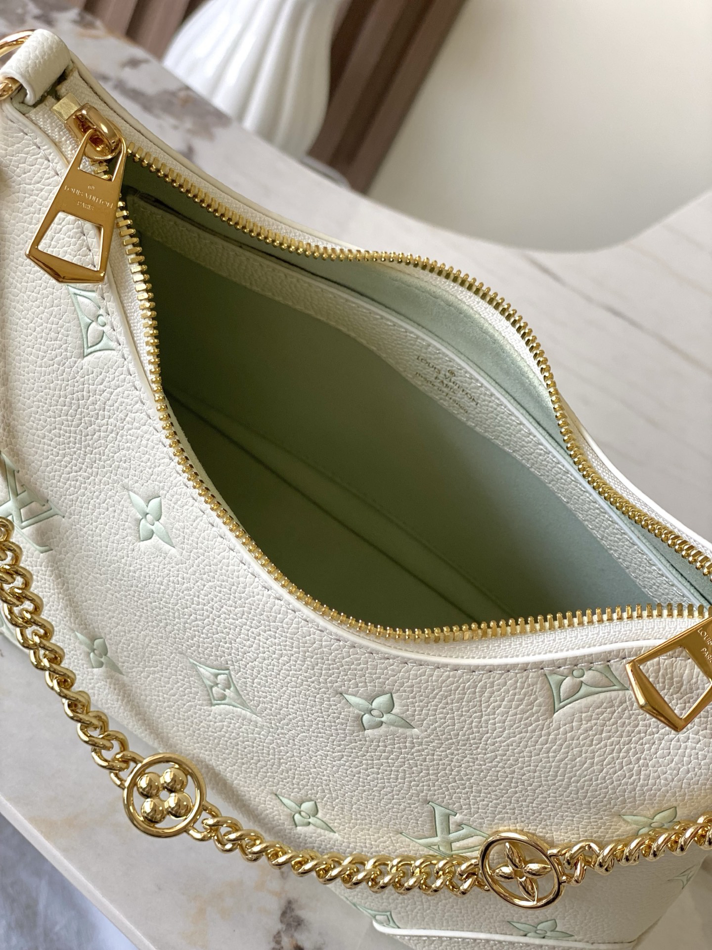 Louis Vuitton Boulogne Green Monogram Crossbody Bag - Image 10