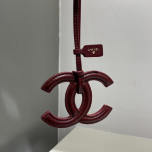 Chanel Red Top-Grain Leather Handbag
