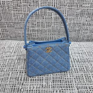 Chanel Vintage Denim Twin-Star Handbag