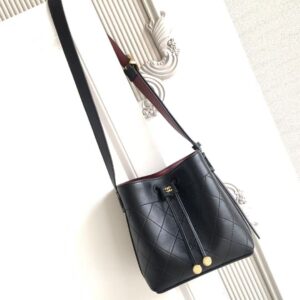 Chanel 26B AS6537 Small Calfskin Bucket Shoulder Bag