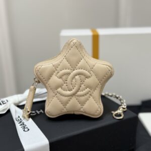 CHANEL 26C Star Lambskin Coin Purse Charm