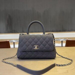 Chanel Coco Handle Small-Grain Leather Top-Handle Bag