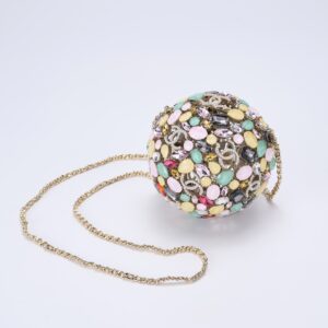 Chanel 26C Rainbow Crystal Ball Evening Bag