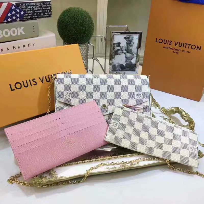 Louis Vuitton Felicie Three-Piece Clutch Bag