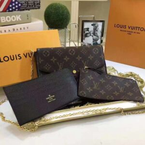 Louis Vuitton Felicie Three-Piece Clutch Bag – Model 61276