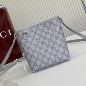 Gucci Gray Rubber and Leather Bag