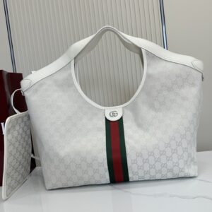 Gucci White Leather Bag, Model 853971