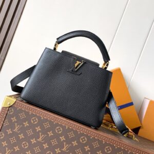 Louis Vuitton Capucines BB Handbag M24728 in Black