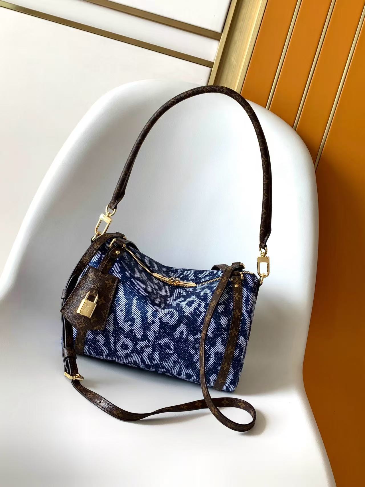 Small Monogram Leather Handbag