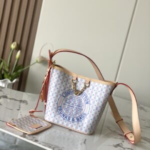 Louis Vuitton All In BB Bucket Handbag M29115 in Pink Monogram Canvas