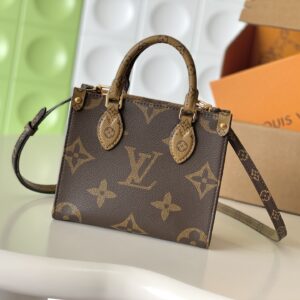 Louis Vuitton OnTheGo Mini Tote Bag in Monogram Reverse Canvas