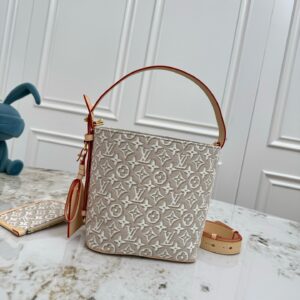 Louis Vuitton All In BB Handbag, White Monogram Canvas, M2A377