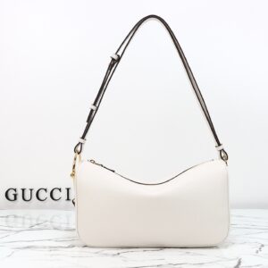 Gucci 860787 White Leather Handbag