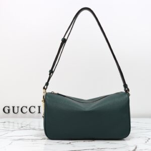 Gucci 860787 Dark Green Leather Handbag