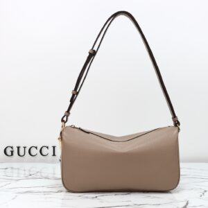 Gucci Gray-Brown Leather Bag, Model 860787