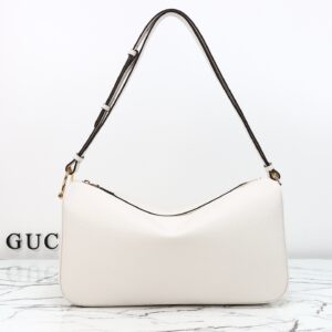 Gucci Model 862530 White Leather Bag