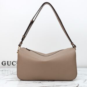Gucci 862530 Gray-Brown Leather Bag