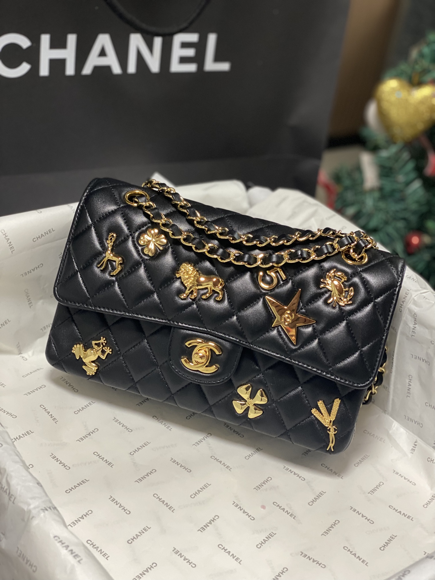 Chanel Limited Edition Zodiac Lucky Charm Flap Bag